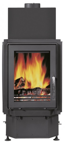 termocamino Oranier Idroterm 1500 P, produce acqua calda sanitaria e riscalda ambiente; fa risparmiare soldi
